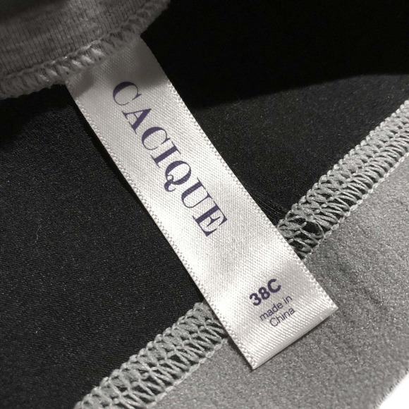 Lane Bryant Cacique Soft Knit Bra with Wireless Cup and Front Closure Womens 38C - Picture 4 of 7